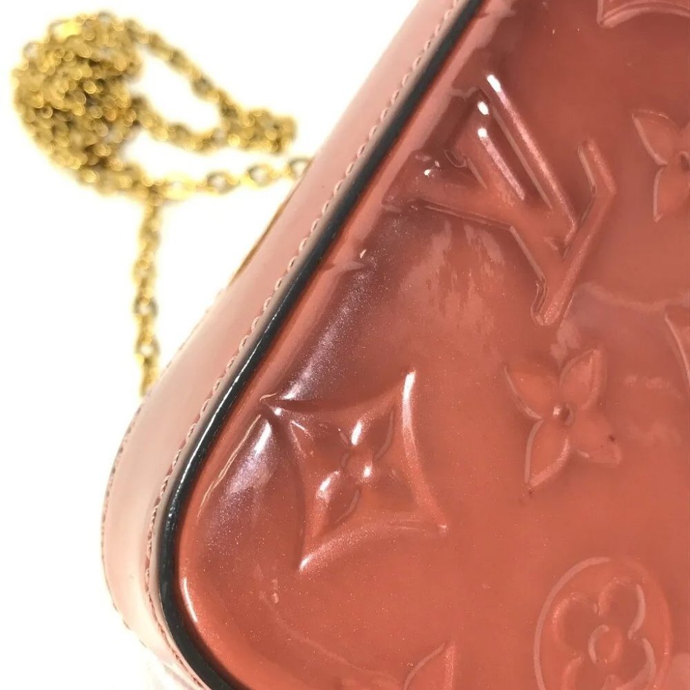 Auth LOUIS VUITTON M62767 MonogramVernis Pochette-Felicie Chain Long Wallet - Picture 16 of 16